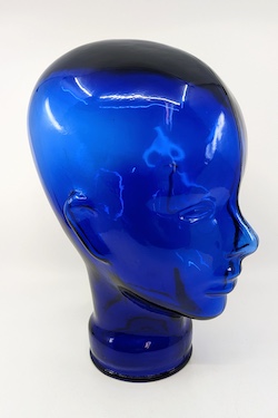 Cobalt Blue Glass Head