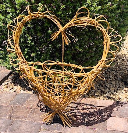 Heart Shaped Rattan Wall Decor