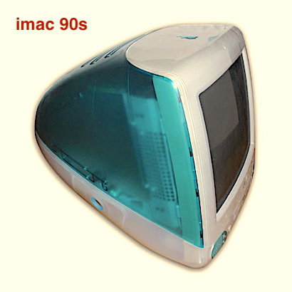 Vintage 90s iMac Teal Blue