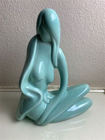 1960s lucite nude woman
