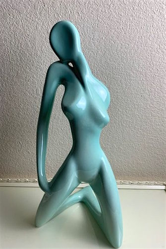 1986s  Abstract Nude Female Sculpture by Jaru