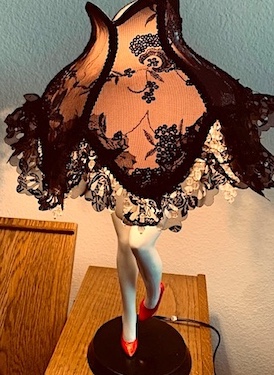 Small Leg Boudoir Lamp, 