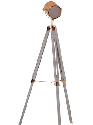 Vintage Tripod Spotlight Floor Lamp