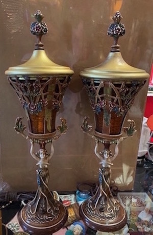 Nouveau Ladies Lamp