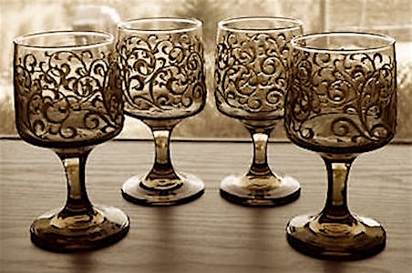 Set of 5 Prado Wine Glasses