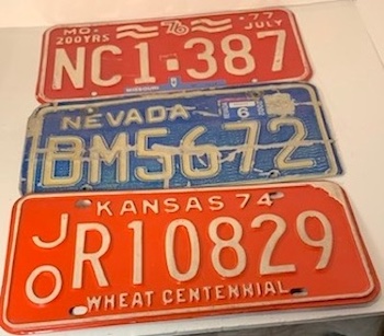 Vintage License Plates