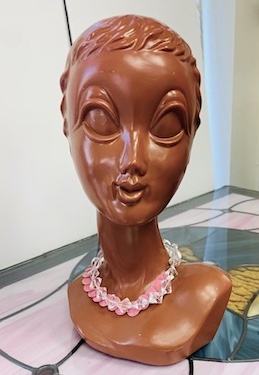 Vintage Hard Plastic Female Head