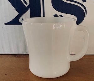 Vintage 50s Federal Milk Glass Mug