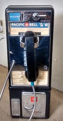 Vintage 1970s Pacbell 20 cents Pay Phone