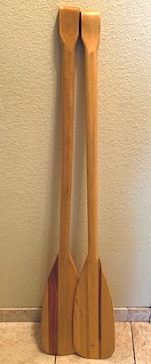 Twin Stripe Feather Brand Wooden Oars