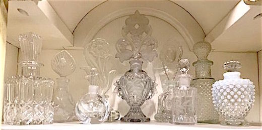 Assorted Clear Perfume Bottles