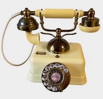 Vintage Square Shape Rotary Dial Phone