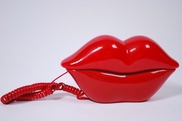 Novelty Hot LipsPush Dial Phone