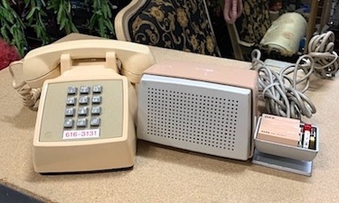 Vintage 1970s Speaker Phone Push Buttons