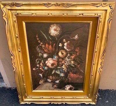 Bouquet of Flowers - Large Gold Framed Picture