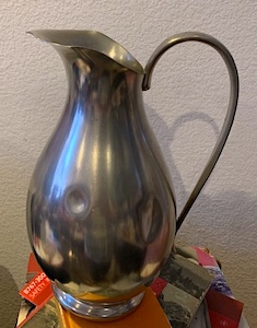 Vintage Dutch Pewter Large Pitcher