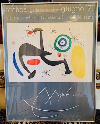 Miro, Anthea Galleria dellarte Giugno Poster 1971 