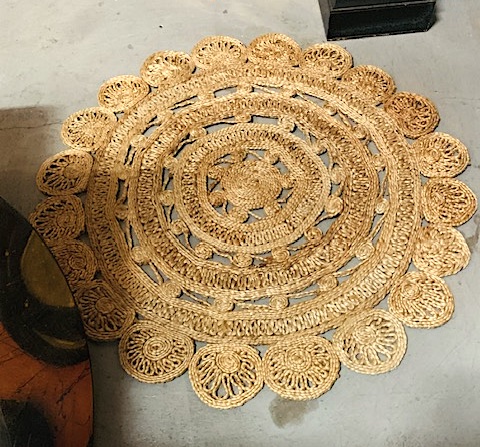 6ft Jute Round Rug