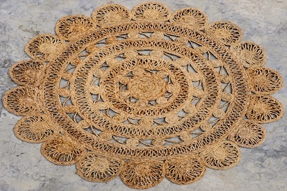 6ft Jute Round Rug