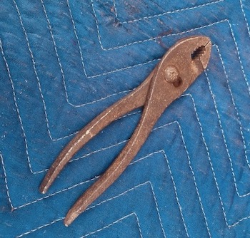 Vintage Old Rusty and Tarnished Pliers