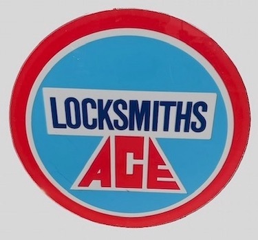 Ace Locksmith Round Sign