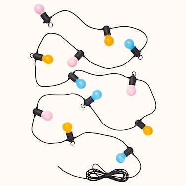 LED String Lights with 12 Lights, Multicolor