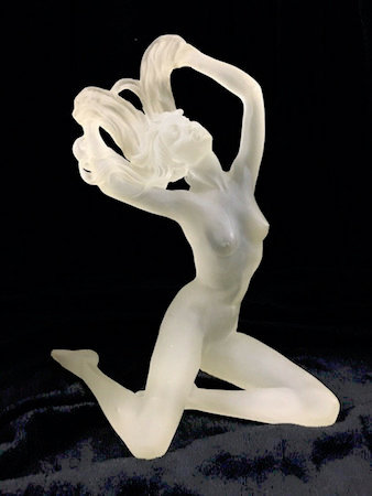 1960s lucite nude woman