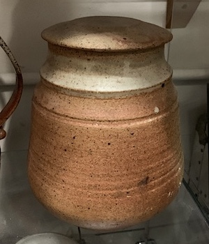 Handmade Lidded Stoneware Vessel