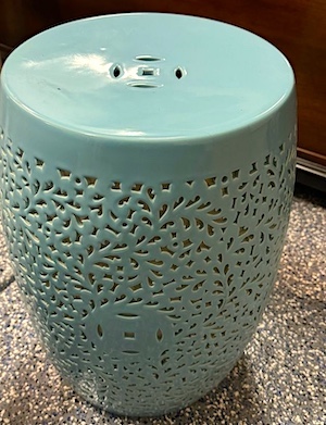 Asian Mint Porcelain Garden Stool