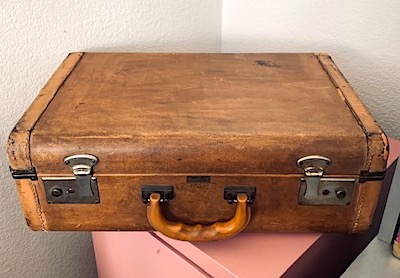 Rust & Gray Caf Paris Small Suitcase