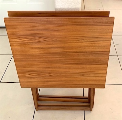 Mid Century  Danish Teak Cubic Table from Jesper