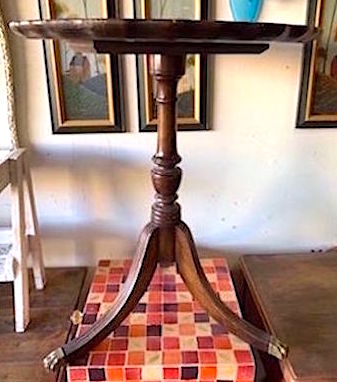 Wooden Pie Top Side Table