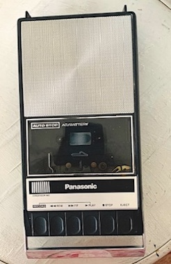 Vintage 1970 Panasonic Cassette Tape Recorder