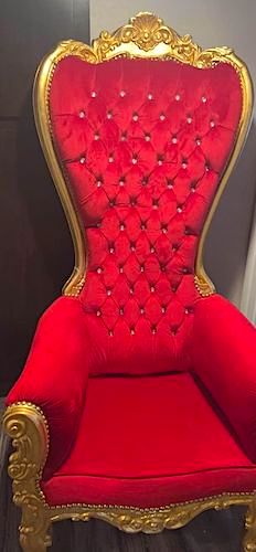 Red and Gold Throne Chair