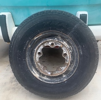 Old Car Tire