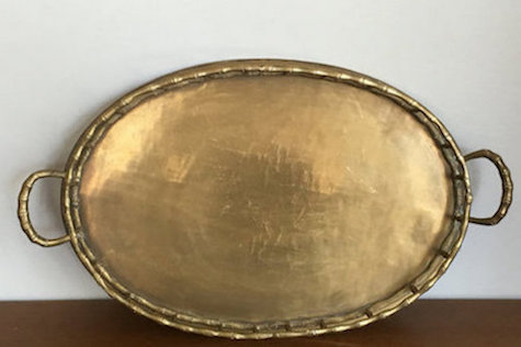 Brass Bamboo Tray