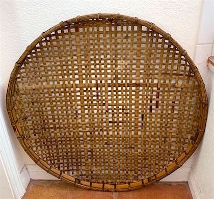 Extra Large Bamboo Wall Tray Basket