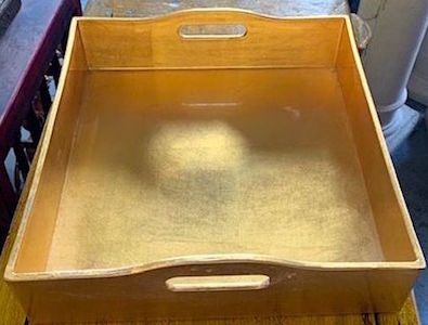 Gold Lacquer Square Tray