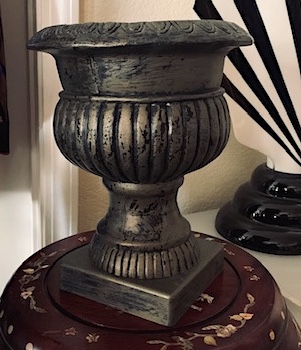 Patina Metal Small Urn