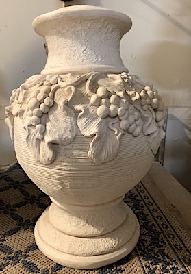 High Relief Grapevine Garden Planter Vase European Style border=