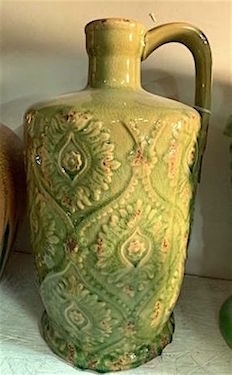 Glazed Pottery Handle Jug Urn