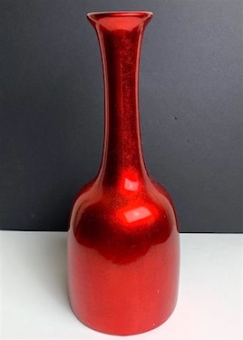 Vase Bottle Neck Design Red