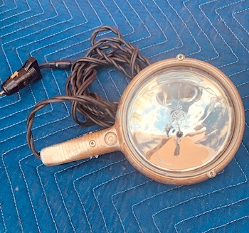 Vintage 1950's GE Handheld Car Spotlight