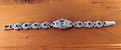 1990s Marcasite Ladies Watch