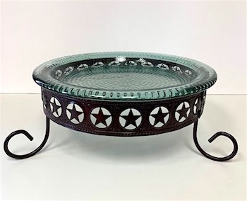 Western Bowl with Cast Iron Stand