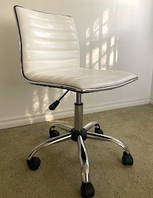 Low Directors Chair Chrome n Leather