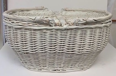 Vintage Wicker Carry Basket