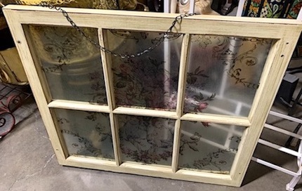 Rustic Hanging Window Frame