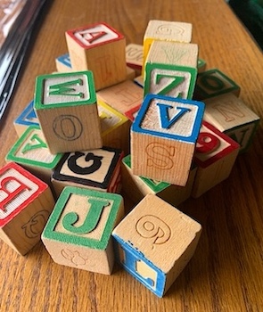 Wooden Alphabet Blocks