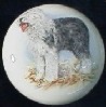ceramic cabinet knob old english sheep dog OES